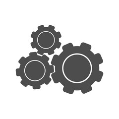 gear icon vector, flat design best vector icon