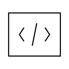 Code Application Development Programming Software vector icon