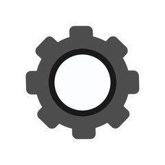 gear icon vector, flat design best vector icon