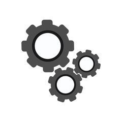 gear icon vector, flat design best vector icon