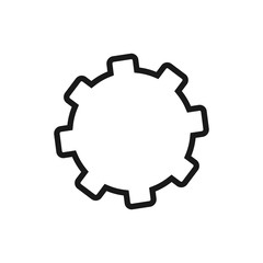 Gear Line Vector Icon