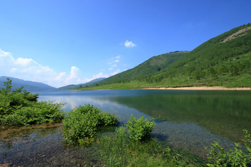 Fototapeta na wymiar 野反湖
