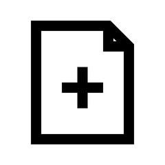 Document File Add Gui Web vector icon
