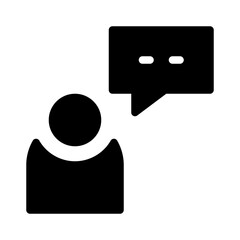 Comment Discuss Speak Project Management Business Office Working vector icon