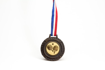 Sport medal in white background