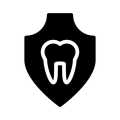 Dental Care Insurance Protection Guarantee Promise vector icon