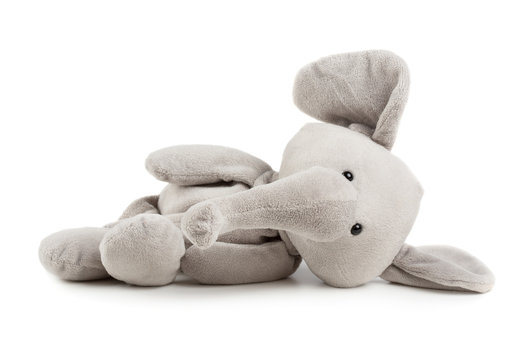 Fototapeta Grey toy elephant