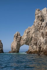 The Arch of Cabo San Lucas at the tip of the Baja California peninsula in Mexico.