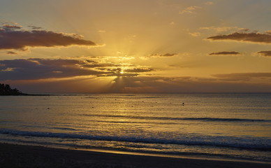 Sunrise on ocean 020