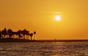 Sunrise on ocean 111