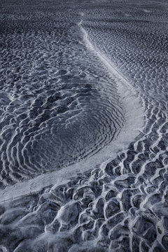 Abstract sand pattern at Tybee Island Georgia