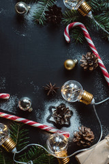 Christmas background with festive decoration