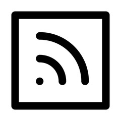 Feed Rss Blog Information Text vector icon