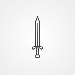 Sword vector icon sign symbol