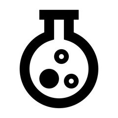 Flask Chemical Lab School Education Learning University vector icon