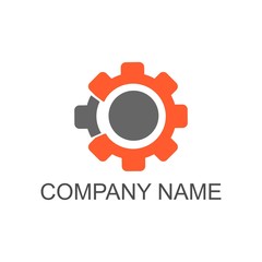 Cogwheel and development logo template
