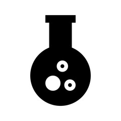 Flask Chemical Lab School Education Learning University vector icon