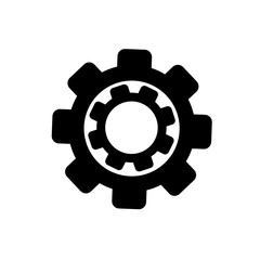Gears on a white background. Vector illustration.
