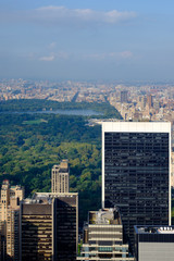 Central park from Rockefeller center