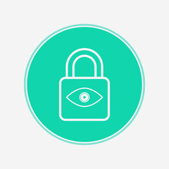 Lock vector icon sign symbol