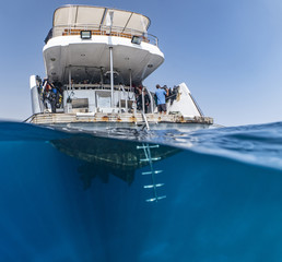 Liveaboard safariboat in the Red Sea