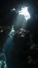 Caves in the Red Sea