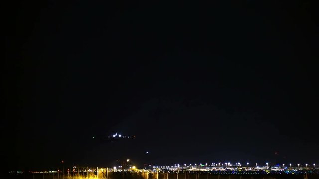 成田国際空港・離陸・夜間