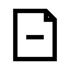 Document File Remove Gui Web vector icon