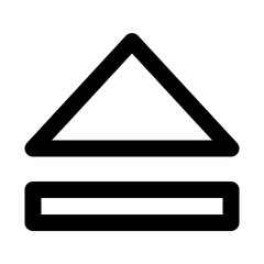 Eject Videoplayer Interface Software Web Media vector icon