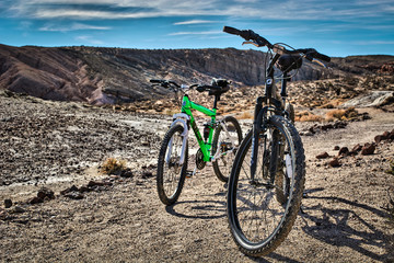 bicycle in rocky terrain - 227374871