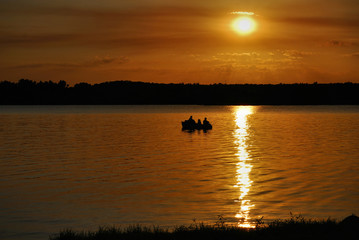 Lake and Sunset - 227375605