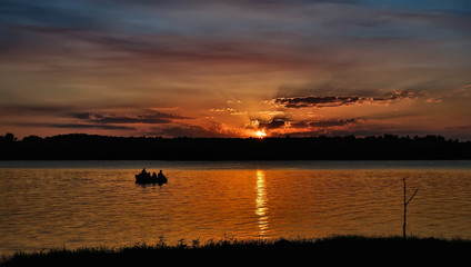 Lake and Sunset - 227375672