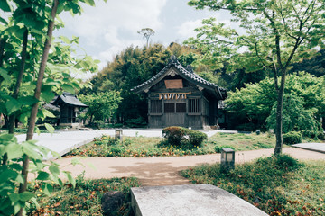 Obraz premium film style, Japanese Fukuoka style house