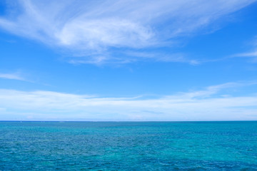 石垣島の空と海