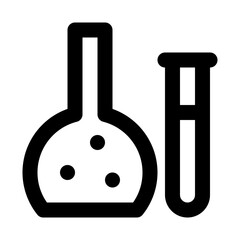 Flask Science Education School Learning Creation Culture vector icon