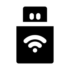 Dongle Wifi Electronics Devices Technology Products vector icon