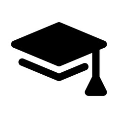 Education University School Mortar Board Graduate vector icon