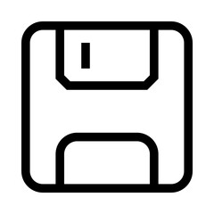 Obraz premium Floppy Disc Media Multimedia Electronics Hardware vector icon