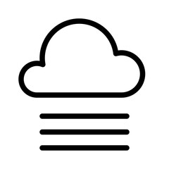 Fog Cloud Weather Forecast Atmosphere Atmospheric Condition vector icon