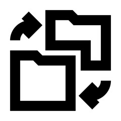 Folder Directory Sync Gui Web vector icon