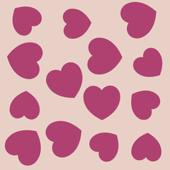cute love hearts romantic background