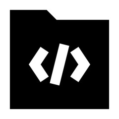 Folder Download Code Gui Web vector icon