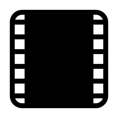 Filmstrip Movie Multimedia Media Gui Web vector icon