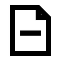 Document File Remove Gui Web vector icon