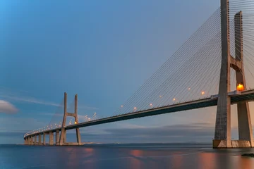 Photo sur Plexiglas Pont Vasco da Gama Vasco da Gama bridge in Lisboa