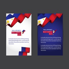 Philippines National Day Vector Template Design Illustration