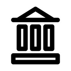 Government Bank Real Estate Building Holdings vector icon