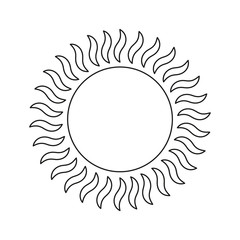 glowing sun summer hot