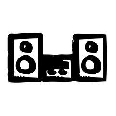 Hifi System Electronic Devices Hardware Electric Equipment vector icon