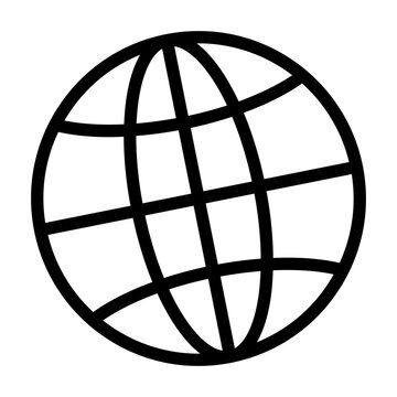 Globe Internet Computer Interface User Program vector icon